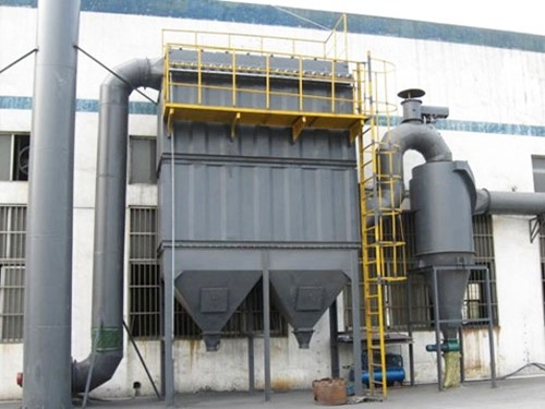 Biomass boiler dust collector